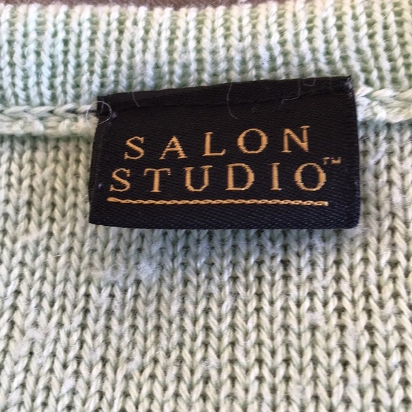Salon Studio mint green lightweight sweater, size L - Picture 6 of 7